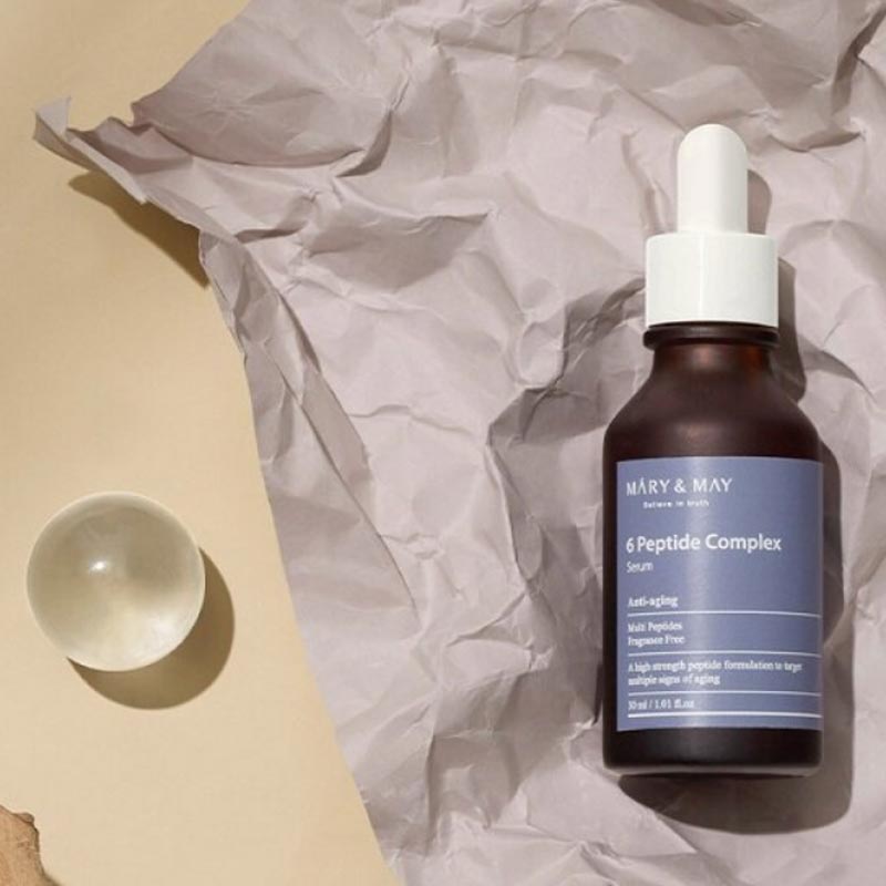 Серум за лице с комплекс от 6 вида пептиди MARY&MAY 6 Peptide Complex Serum