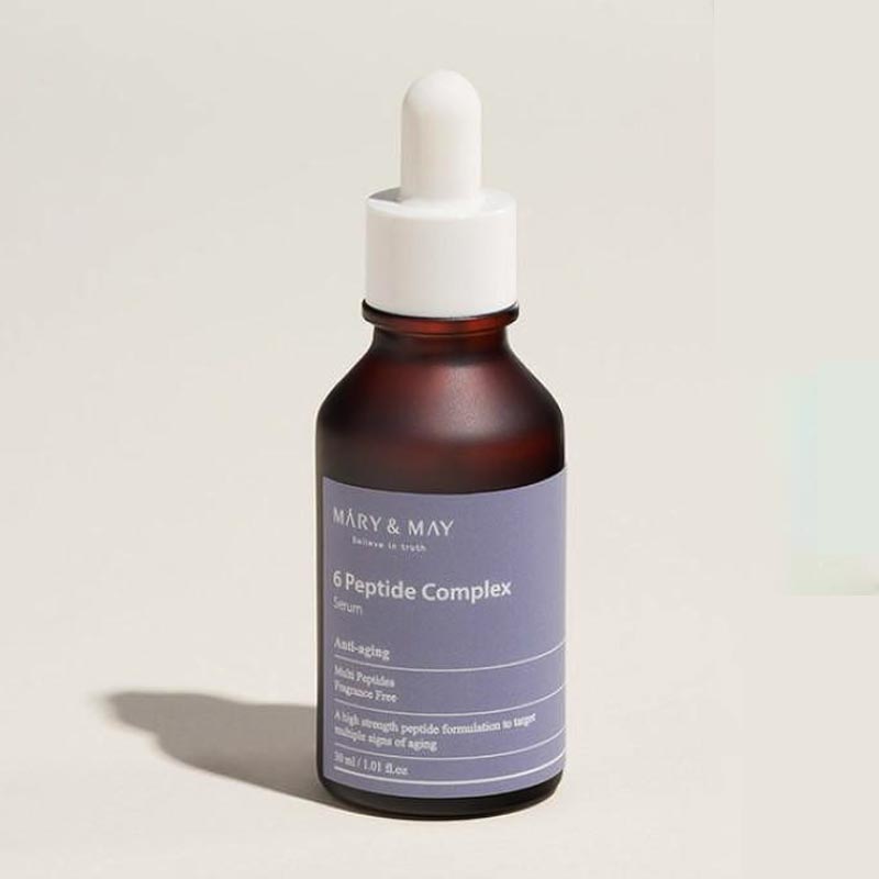 Серум за лице с комплекс от 6 вида пептиди MARY&MAY 6 Peptide Complex Serum