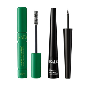 Сет Изящен грим Isadora Спирала Intense Black The Build Up Grow § Водоустойчива очна линия Glossy Eyeliner