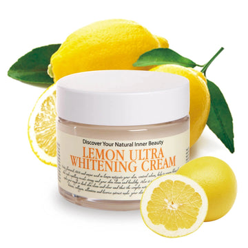 Озаряващ и изсветляващ аква-крем с лимон, ниацинамид и арбутин Chamos Acaci Lemon Ultra Whitening Cream