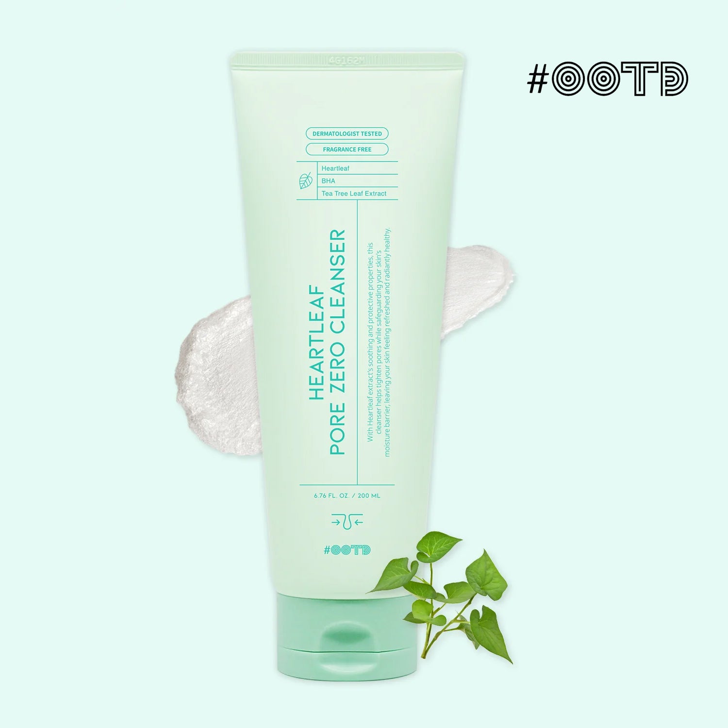 Почистваща пяна за лице с Чаено дърво OOTD Heartleaf Pore Zero Cleanser