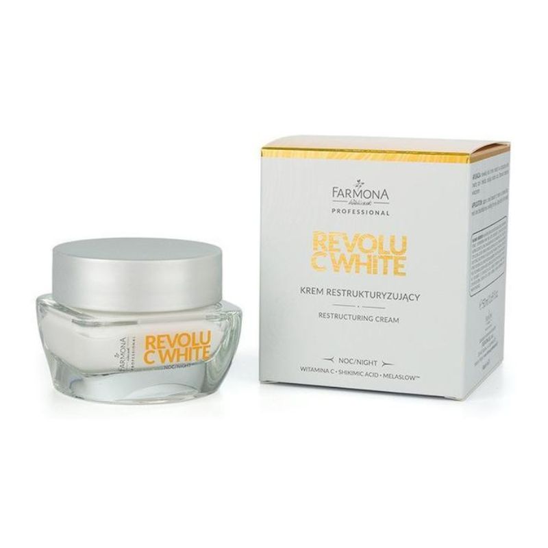 Реструктуриращ нощен крем за лице Farmona Professional Revolu C White