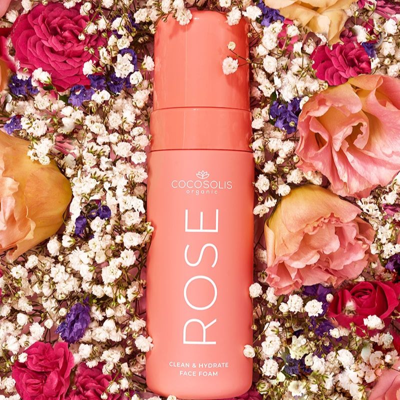 Почистваща, хидратираща и балансираща пяна за лице COCOSOLIS ROSE Clean & Hydrate Face Foam