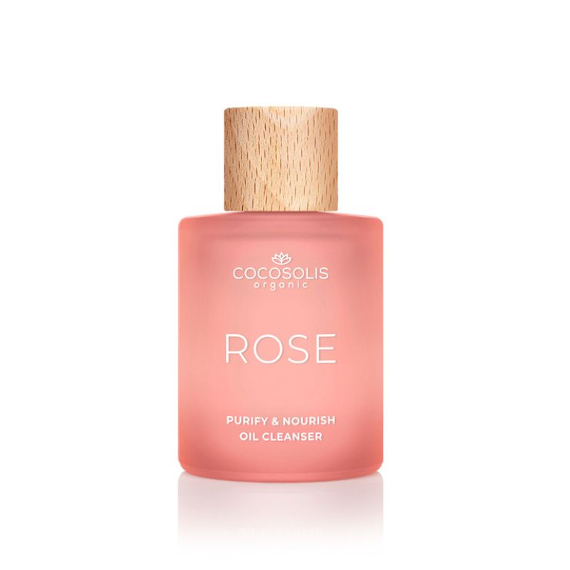Почистващо масло за лице с подхранващ и подмладяващ ефект COCOSOLIS ROSE Purify & Nourish Oil Cleanser