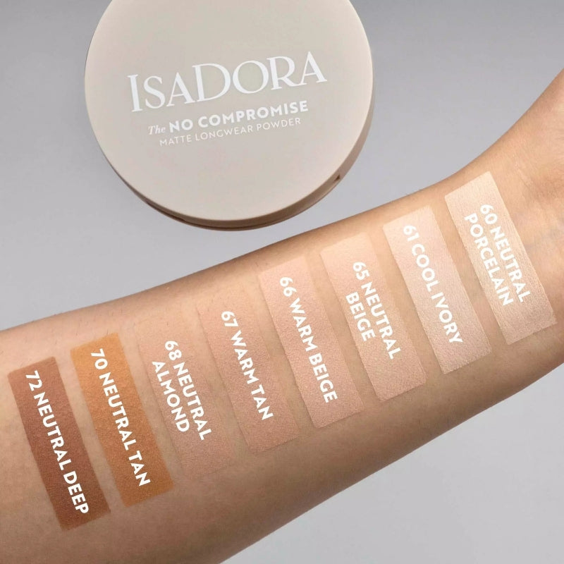 Дълготрайна пудра “Без Компромис“ IsaDora No Compromise Matte Longwear Powder