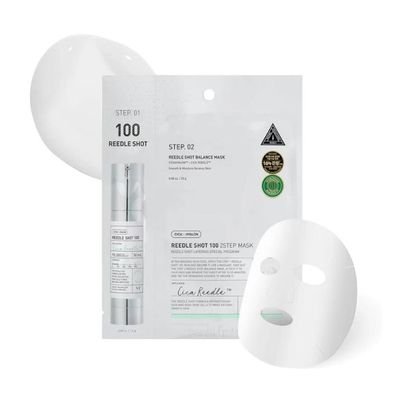 Двустепенна маска за лице с микроигли VT COSMETICS Mild Reedle Shot 100 2Step Mask