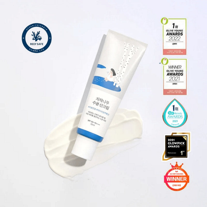Хидратиращ слънцезащитен крем SPF50 със сок от бреза ROUND LAB Birch Juice Moisturizing Sunscreen SPF50+ PA++++