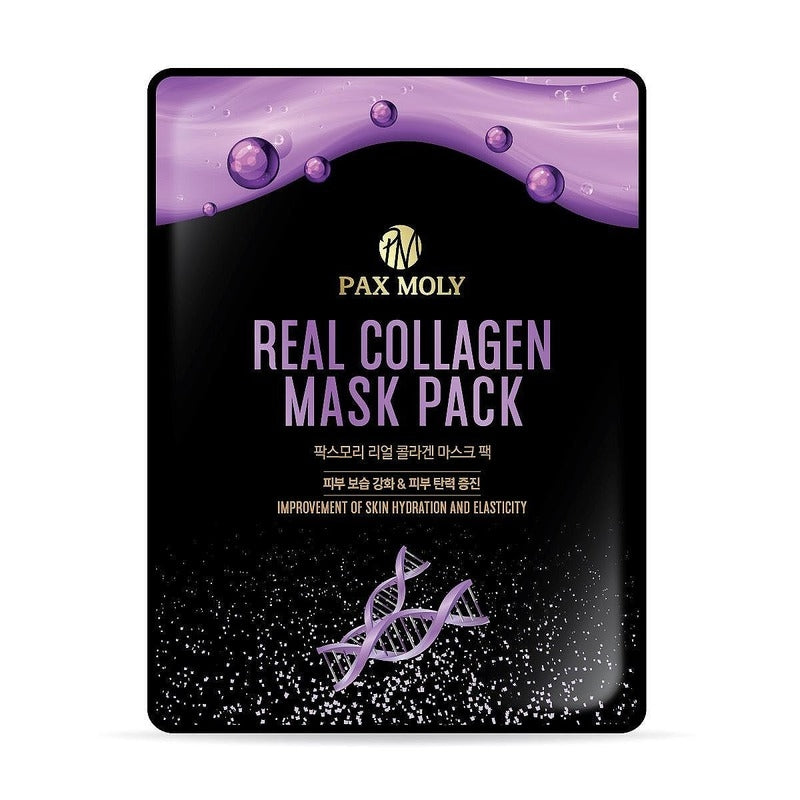 Хидратираща шийт маска за лице с колаген PAX MOLY Real Collagen Mask Pack