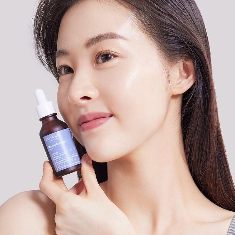 Серум за лице с морски колаген MARY & MAY Marine Collagen Serum