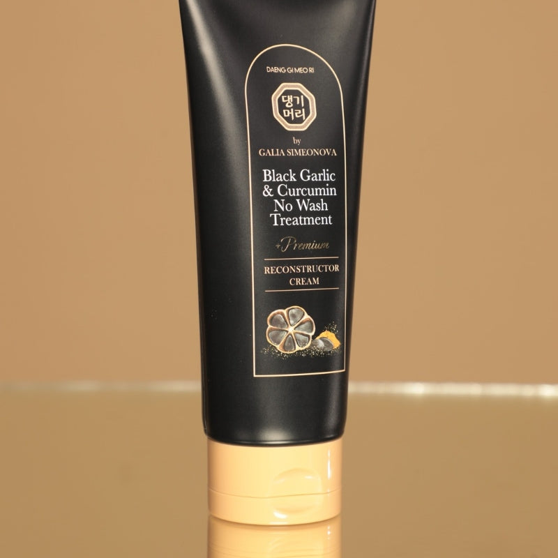 Реконструктор за увредена и цъфтяща коса с черен чесън и куркумин DOORI Black Garlic & Curcumin Cream Premium Reconstructor