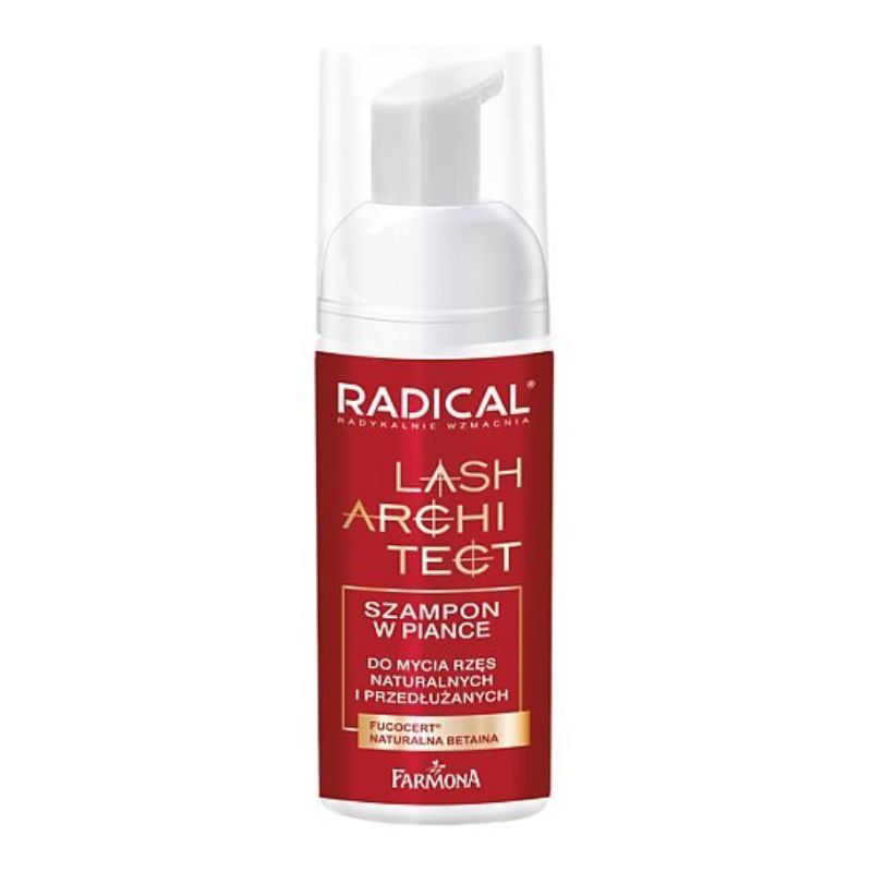 Шампоан-пяна за почистване на изкуствени мигли Farmona Radical Lash Architect Foam Shampoo