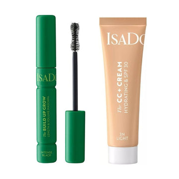 Сет Изящен грим Isadora Спирала Intense Black The Build Up Grow § Веган CC крем SPF30