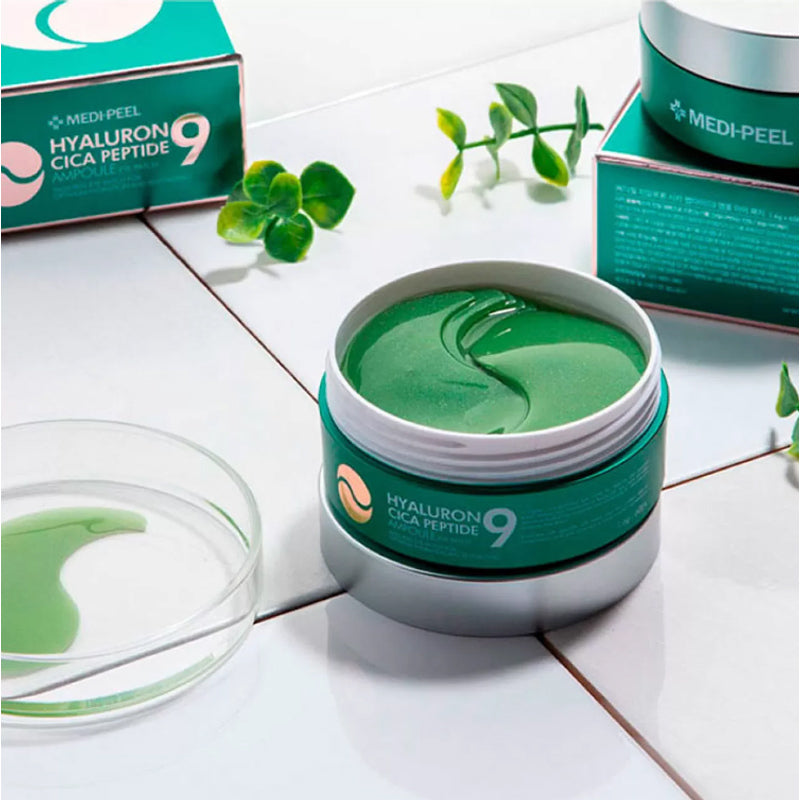Успокояващи хидрогел пачове с пептиди MEDI-PEEL Hyaluron Cica Peptide-9 Ampoule Eye Patch