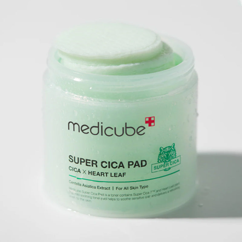 Успокояващи и хидратиращи тонер падове за лице Medicube Super Cica Facial Toner Pads