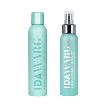 Сет Грижа за коса и тяло ПЛОДОВЕ НА ИЗКУШЕНИЕТО IDA WARG Feeling Clean Shower Mousse § Hair Mist Perfume