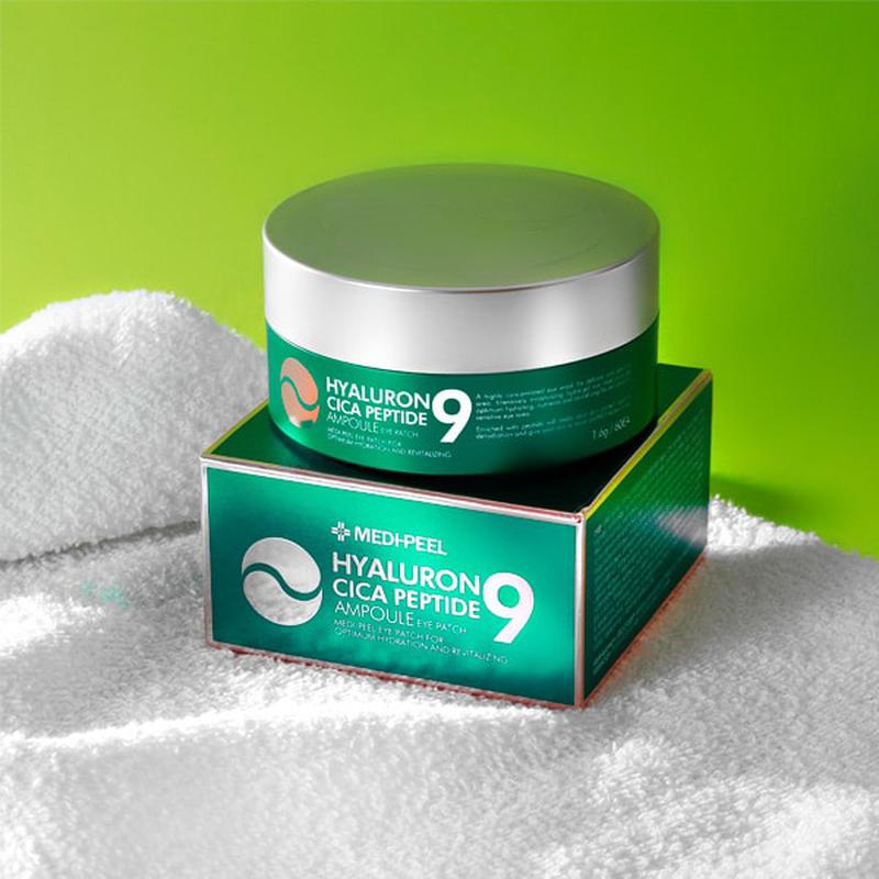 Успокояващи хидрогел пачове с пептиди MEDI-PEEL Hyaluron Cica Peptide-9 Ampoule Eye Patch