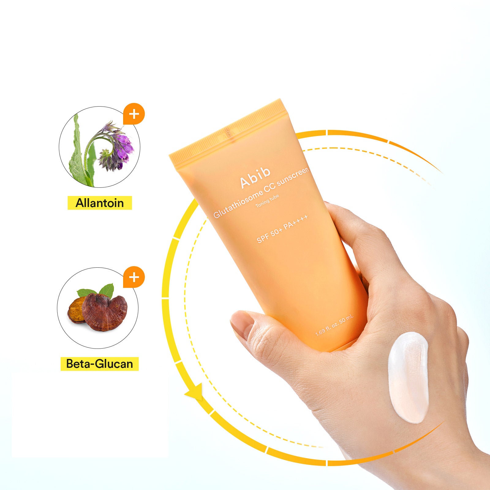 CC слънцезащитен тонизиращ крем SPF50+ ABIB Glutathiosome CC Sunscreen Toning Tube