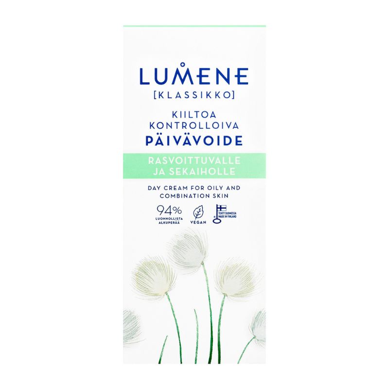 Матиращ дневен крем за комбинирана и мазна кожа Lumene Klassikko day cream for oily and combination skin