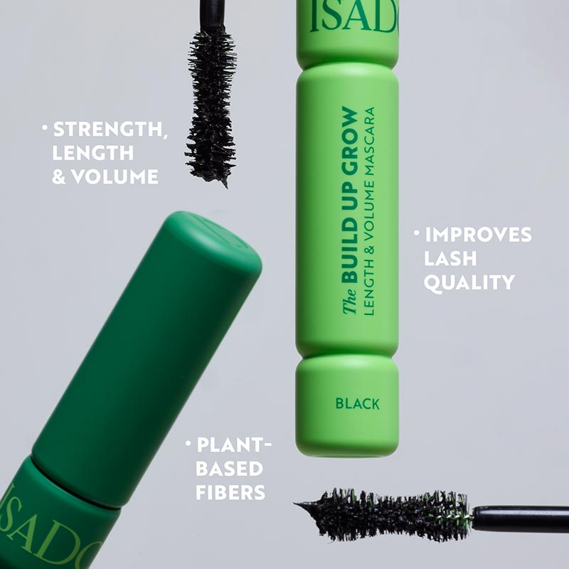 Спирала за растеж, обем и удължаване на мигли IsaDora The Build Up Grow Mascara Euphoria XL– Black