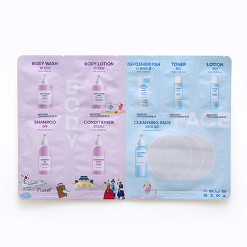 Комплект грижа за кожата и косата в 8 стъпки Special Size ASUS TRAVEL SKIN & SHOWER KIT 8 STEP