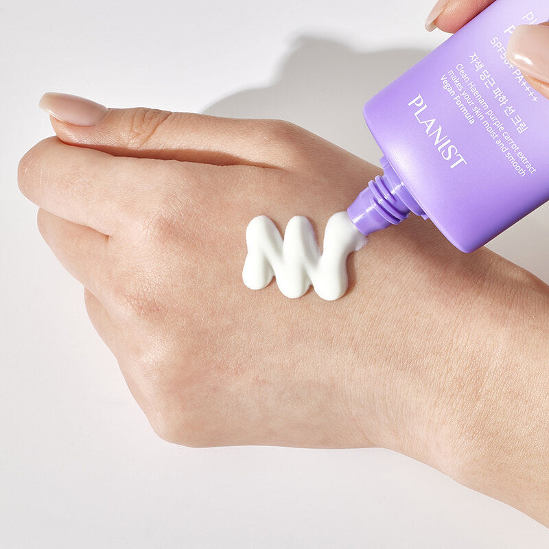 ВЕГАН Дълбоко хидратиращ слънцезащитен крем за лице с Лилав морков Doori Planist Purple Carrot PHA SPF50+ PA++++