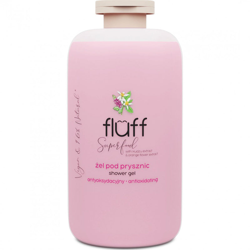 Антиоксидантен душ гел с аромат на кудзу и портокалов цвят FLUFF Antioxidating Shower Gel
