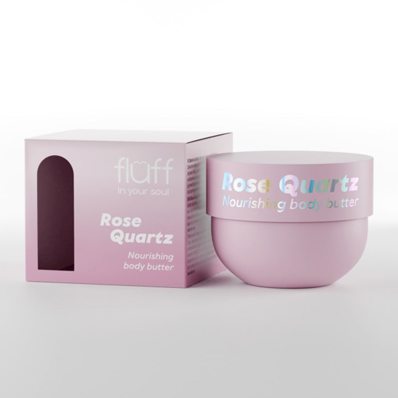 Подхранващо масло за тяло с розов кварц FLUFF Nourishing Body Butter Rose Quartz
