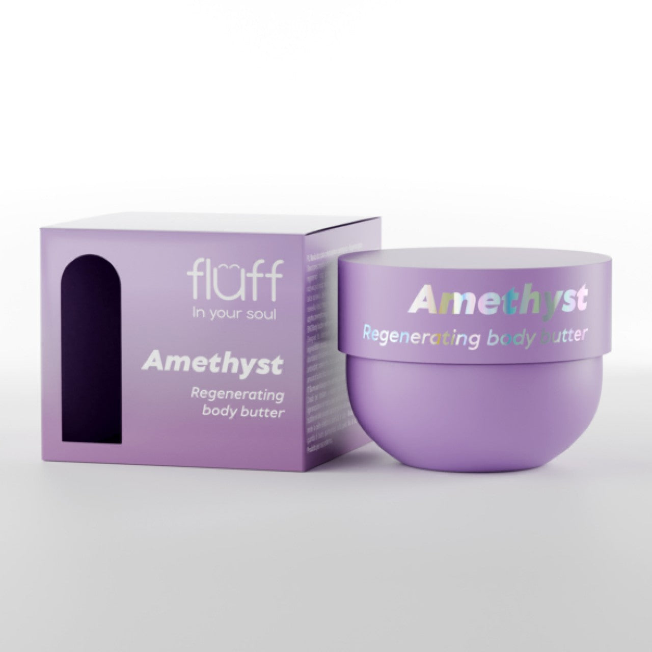 Хидратиращо масло за тяло с аметист FLUFF Regenerating Body Butter Amethyst