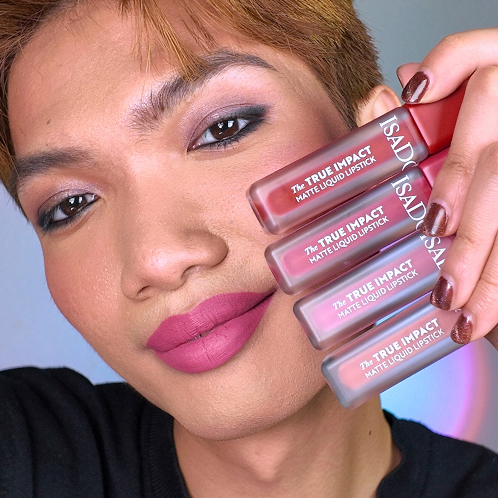 Високопокривно матиращо течно червило с интензивен цвят IsaDora The True Impact Matte Liquid Lipstick
