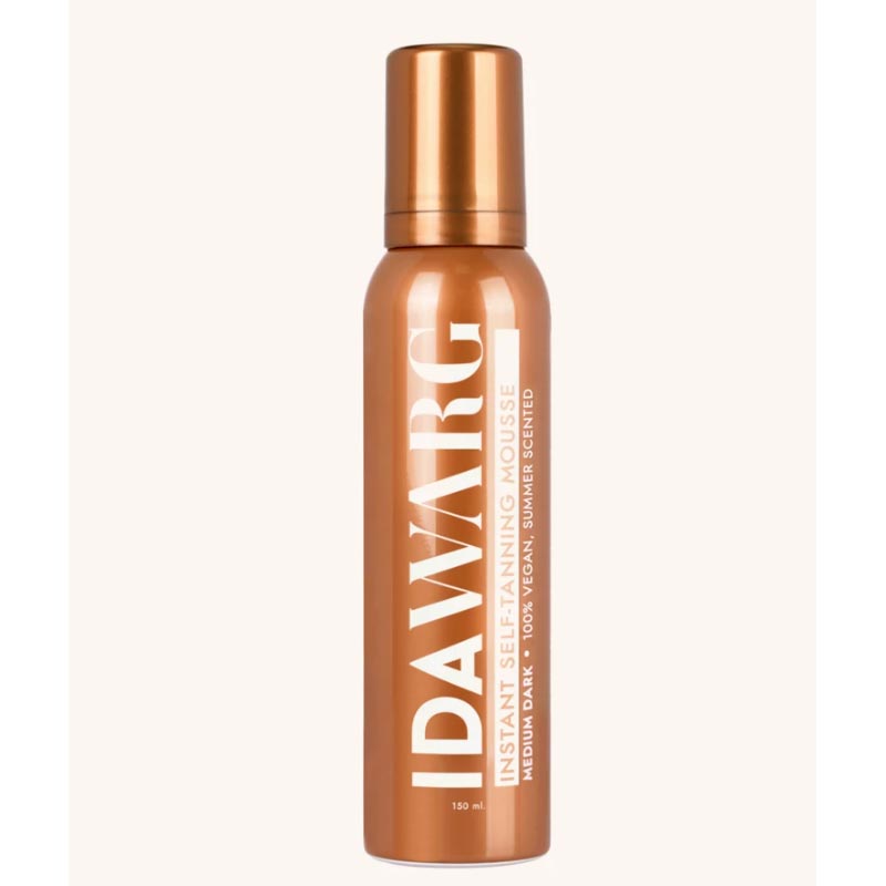 Автобронзиращ мус за незабавен тъмен тен IDA WARG Instant Self-Tanning Mousse Medium Dark