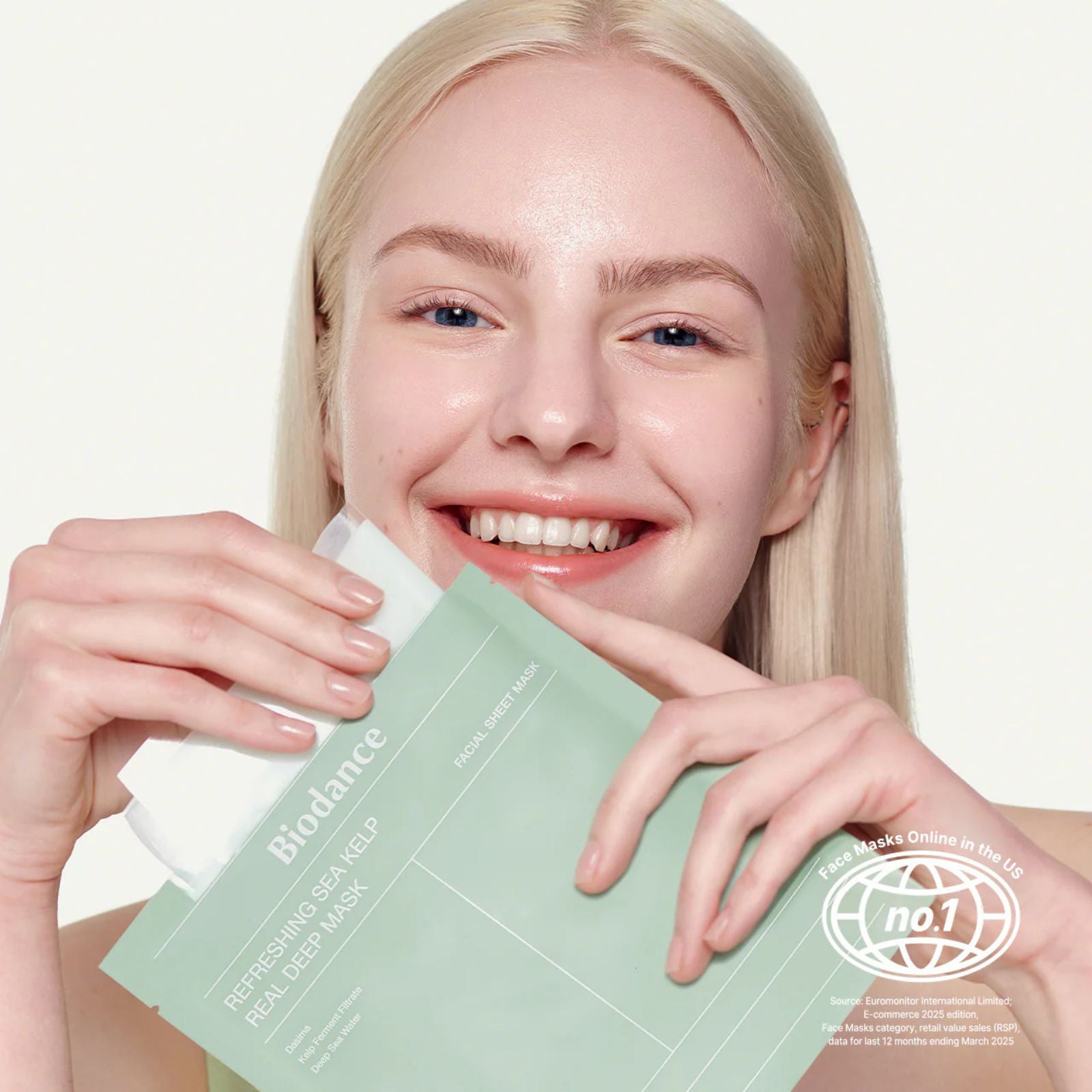 Освежаваща дълбоко хидратираща маска с морски водорасли Biodance Refreshing Sea Kelp Real Deep Mask