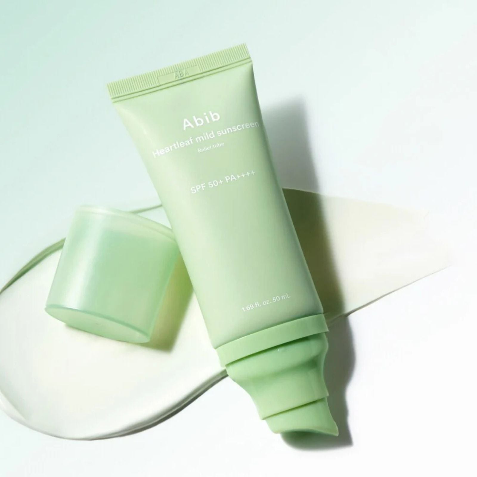 Минерален слънцезащитен крем SPF50+ ABIB Heartleaf Mild Sunscreen Relief Tube