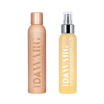 Сет Грижа за коса и тяло КАДИФЕНА СТРАСТ IDA WARG Vanilla Fudge Shower Mousse & Sunny Infusion Hair Mist Perfume