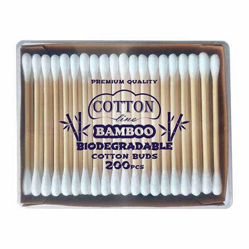 Биоразградими  бамбукови клечки за уши  Cotton Line BAMBOO