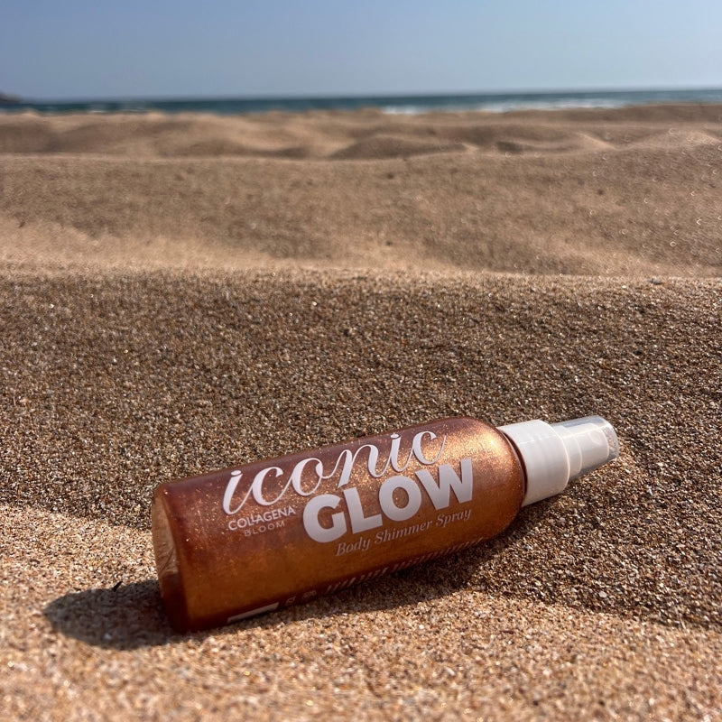 Хидратиращ спрей за тяло със златни частици COLLAGENA Bloom Iconic Glow