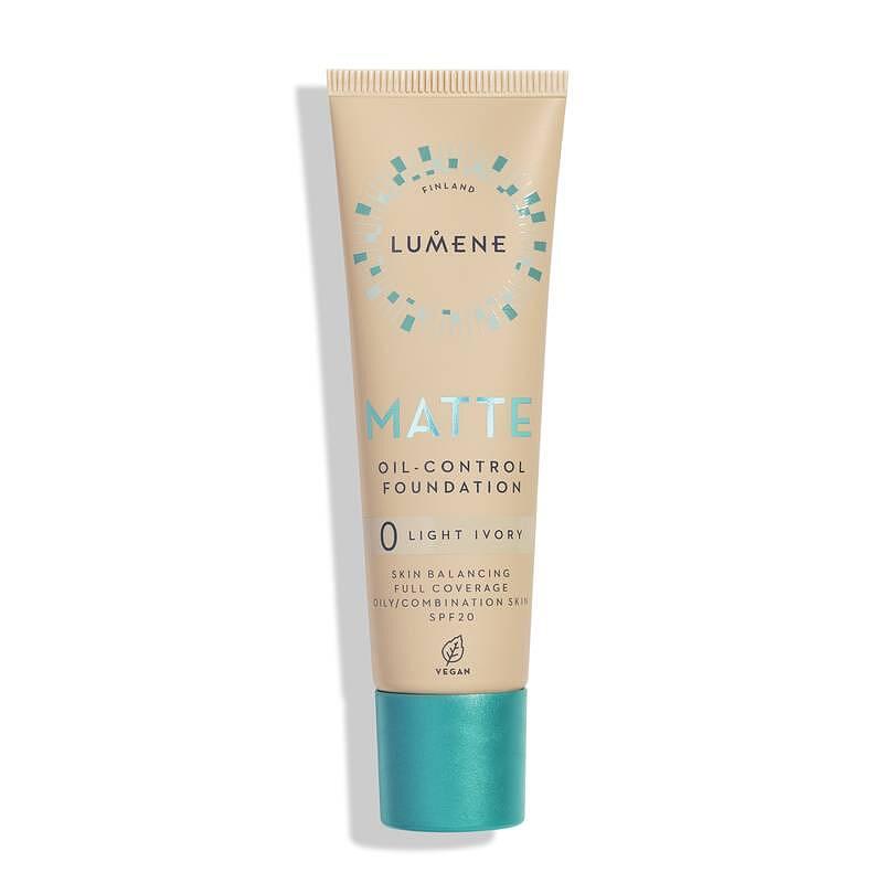 Дълготраен матиращ фон дьо тен с минерален филтър SPF 20 Lumene Matte Oil Control Foundation