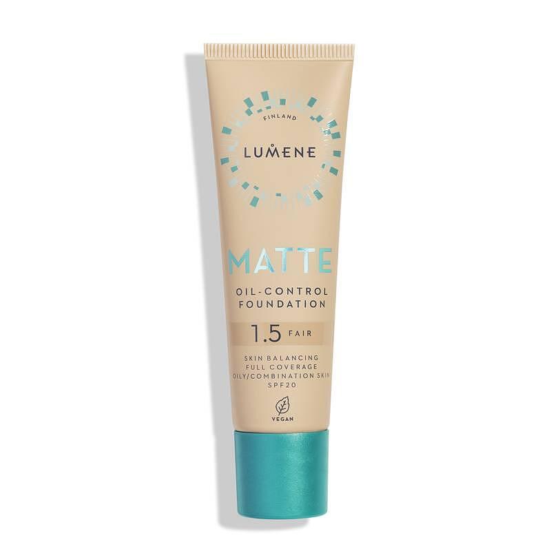 Дълготраен матиращ фон дьо тен с минерален филтър SPF 20 Lumene Matte Oil Control Foundation