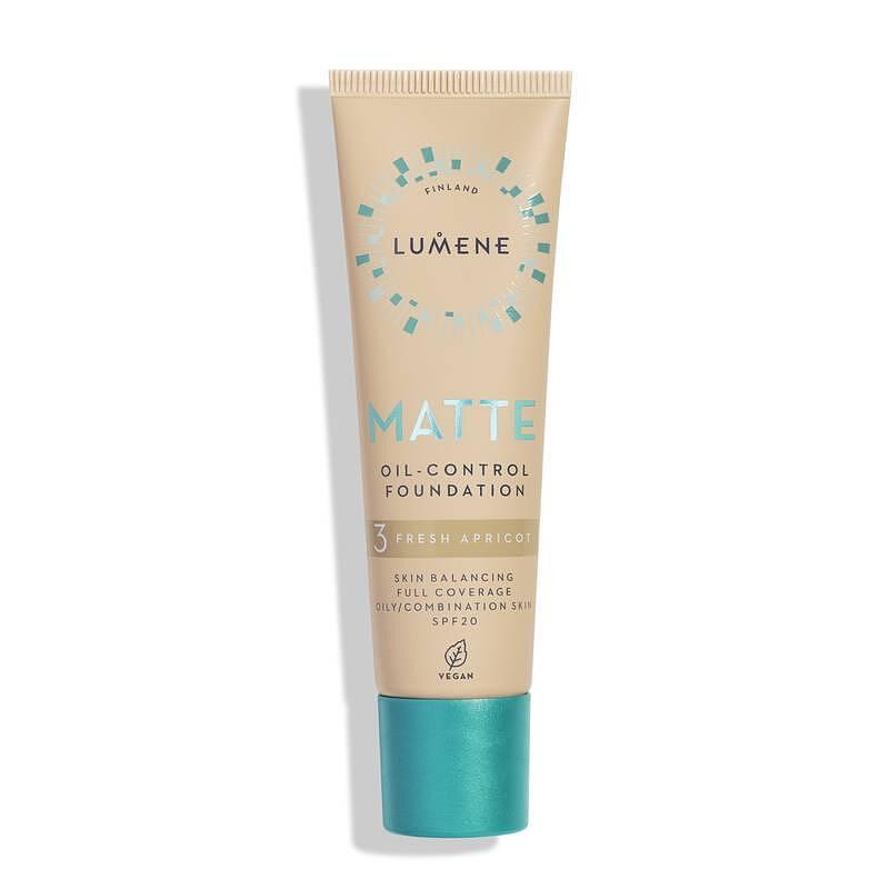 Дълготраен матиращ фон дьо тен с минерален филтър SPF 20 Lumene Matte Oil Control Foundation