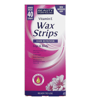 Депилиращи ленти за крака и тяло с Витамин е Beauty Formulas Wax Strips