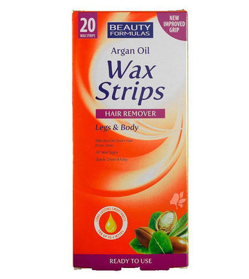 Депилиращи ленти за крака и тяло с арган Beauty Formulas Wax Strips