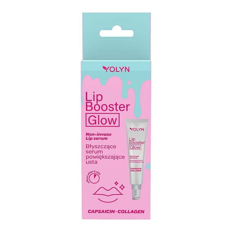Подхранващ серум-бустер за по-плътни и обемни устни Yolyn Lip Booster Glow