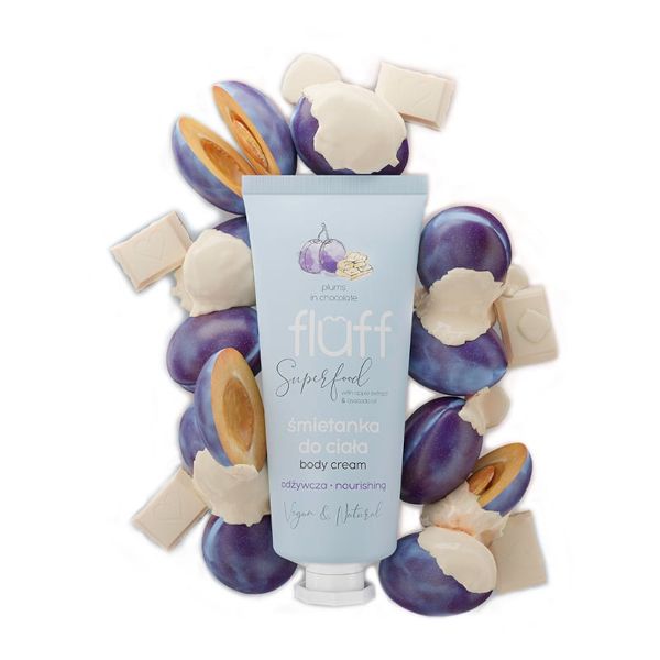 Подхранващ крем за тяло – Сини сливи в шоколад FLUFF Nourishing Body Cream
