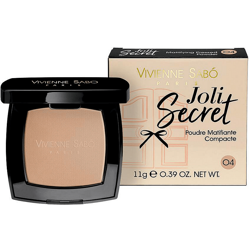 Матираща компактна пудра с огледалце Joli Secret Vivienne Sabo