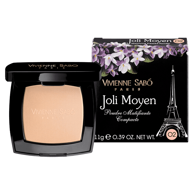 Матираща компактна пудра с огледалце Joly Moyen Vivienne Sabó