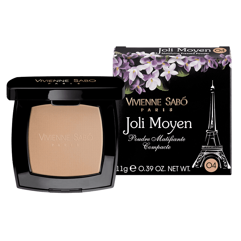Матираща компактна пудра с огледалце Joly Moyen Vivienne Sabó