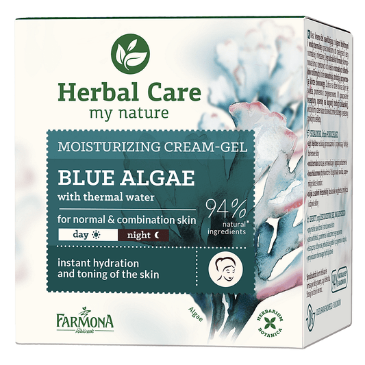 Овлажняващ Крем за лице Farmona Herbal Care Blue Algae със сини водорасли