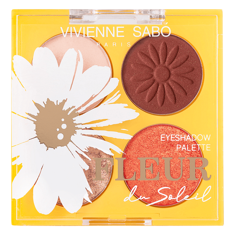 Палитра сенки за очи 4 цвята Fleur Du Soleil Vivienne sabo