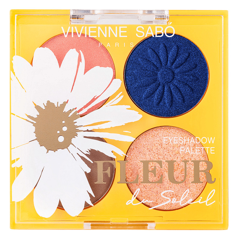 Палитра сенки за очи 4 цвята Fleur Du Soleil Vivienne sabo