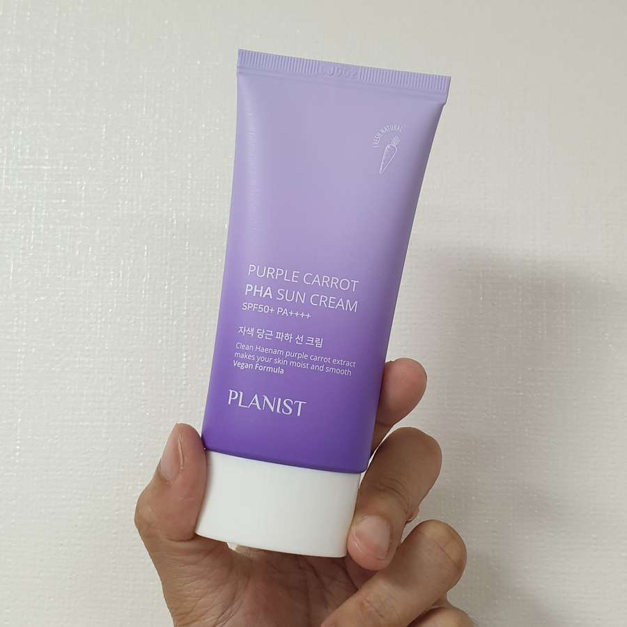 ВЕГАН Дълбоко хидратиращ слънцезащитен крем за лице с Лилав морков Doori Planist Purple Carrot PHA SPF50+ PA++++