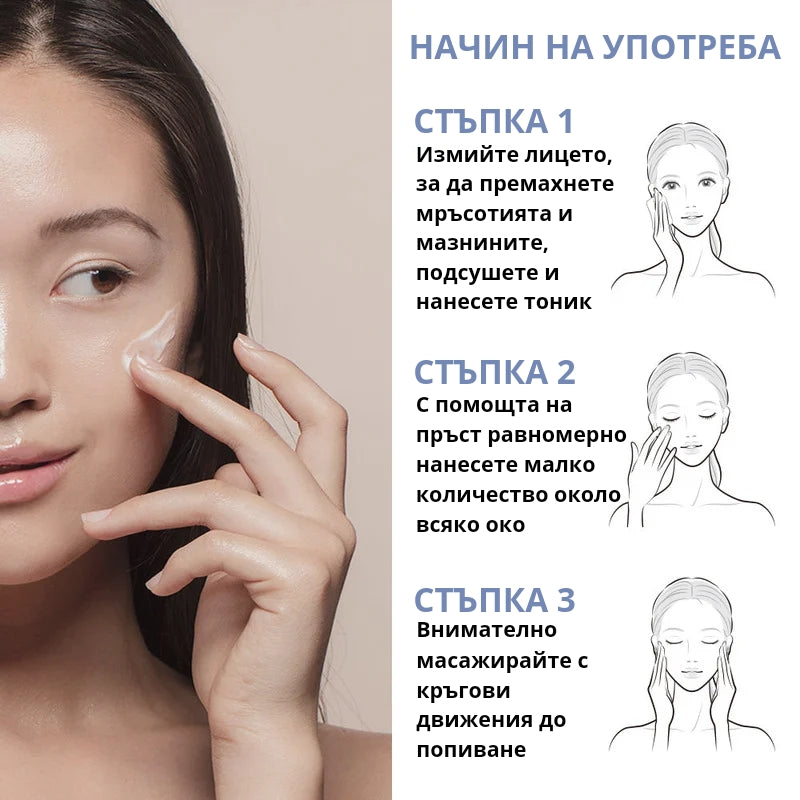 Озаряващ околоочен серум с Хиалуронова киселина OOTD Intensive Eye Serum H+